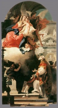 La vierge apparaissant à saint Philippe Neri Giovanni Battista Tiepolo Peinture à l'huile